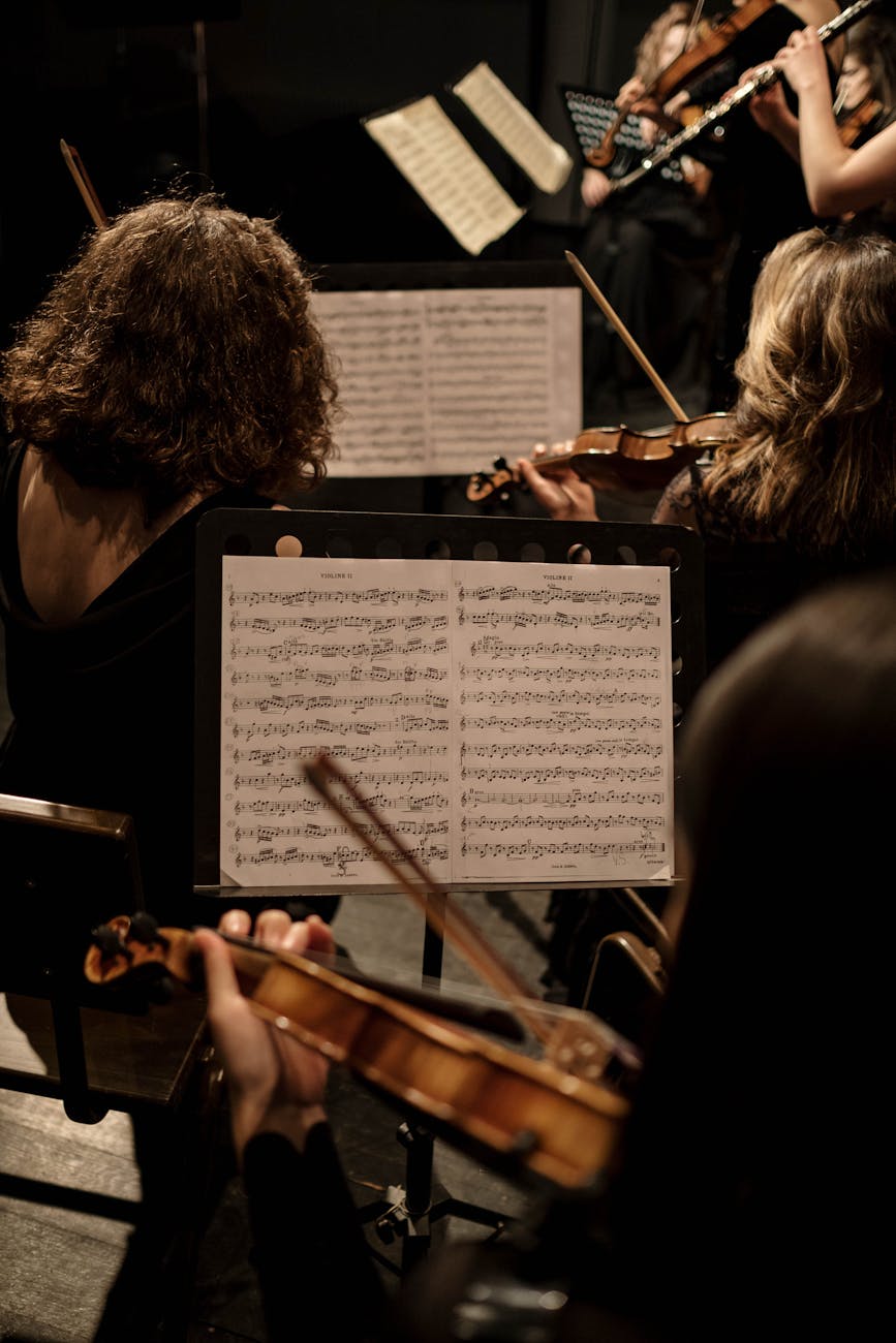 a person playing violin